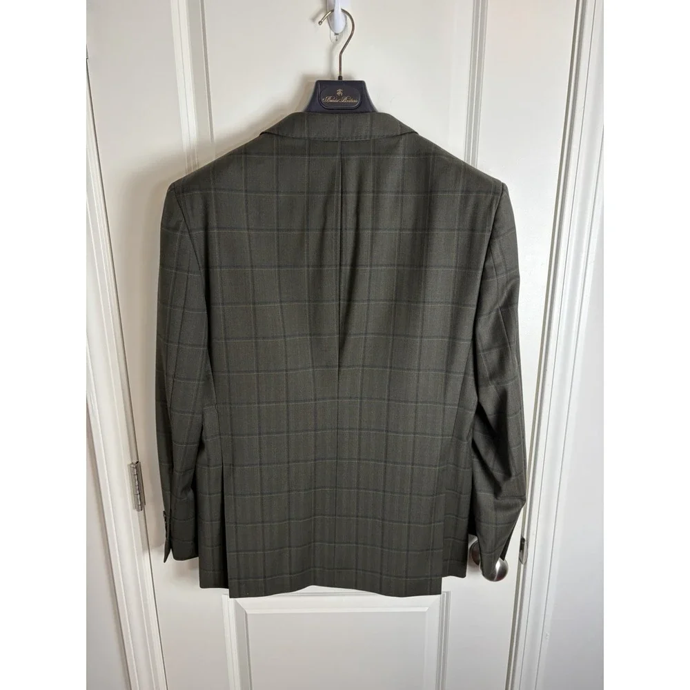 BROOKS BROTHERS Explorer Regent Wool Bl Plaid Blazer Sport Coat Jacket 42R